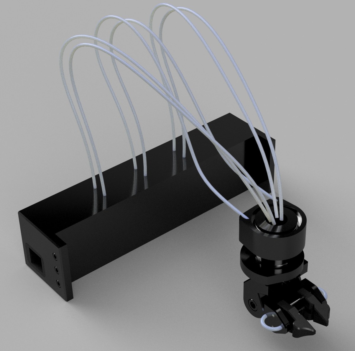 3-axis gripper tool head and matching gripper motor mount module.